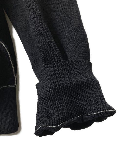 COMME des GARCONS HOMME DEUX（コムデギャルソン オム ドゥ）COMME des GARCONS HOMME DEUX (コムデギャルソン オム ドゥ) ストライプニットカーディガン ブラック サイズ:Lの古着・服飾アイテム