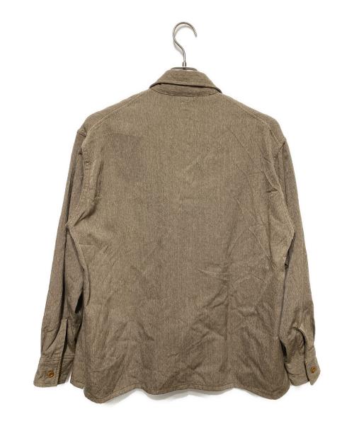 KAPTAIN SUNSHINE（キャプテンサンシャイン）KAPTAIN SUNSHINE (キャプテンサンシャイン) ウールモヘア オープンカラーシャツ ブラウン サイズ:38の古着・服飾アイテム