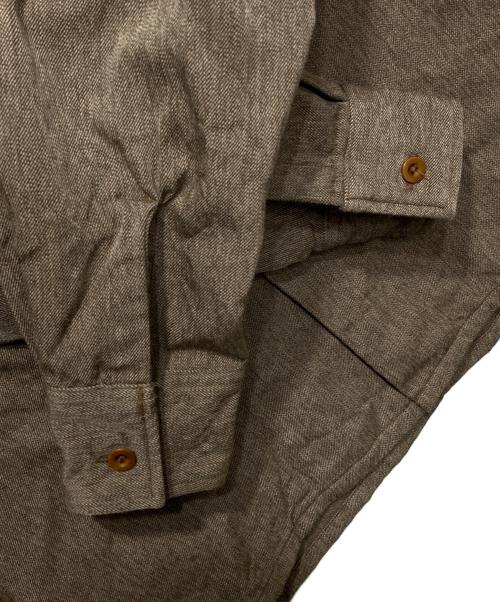 KAPTAIN SUNSHINE（キャプテンサンシャイン）KAPTAIN SUNSHINE (キャプテンサンシャイン) ウールモヘア オープンカラーシャツ ブラウン サイズ:38の古着・服飾アイテム