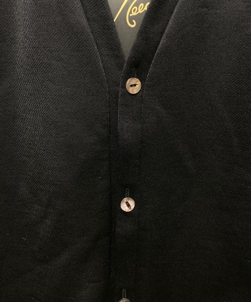 Needles（ニードルズ）Needles (ニードルズ) V Neck Cardigan C/Pe Bright Jersey ブラック サイズ:Mの古着・服飾アイテム