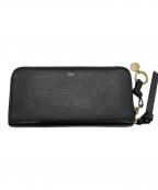 Chloeクロエ）の古着「ALPHABET ラウンドジップウォレット」｜ブラック