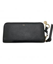 Chloe（クロエ）の古着「ALPHABET ラウンドジップウォレット」｜ブラック