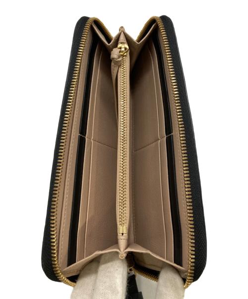 Chloe（クロエ）Chloe (クロエ) ALPHABET ラウンドジップウォレット ブラックの古着・服飾アイテム