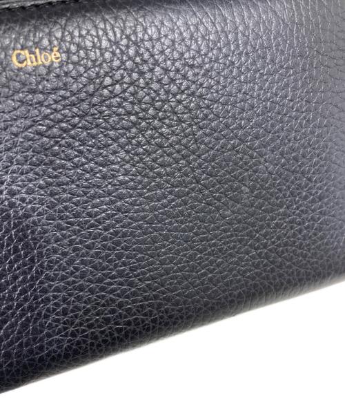 Chloe（クロエ）Chloe (クロエ) ALPHABET ラウンドジップウォレット ブラックの古着・服飾アイテム