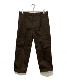 WACKO MARIA×Dickies（ワコマリア×ディッキーズ）の古着「PLEATED TROUSERS」｜ブラウン