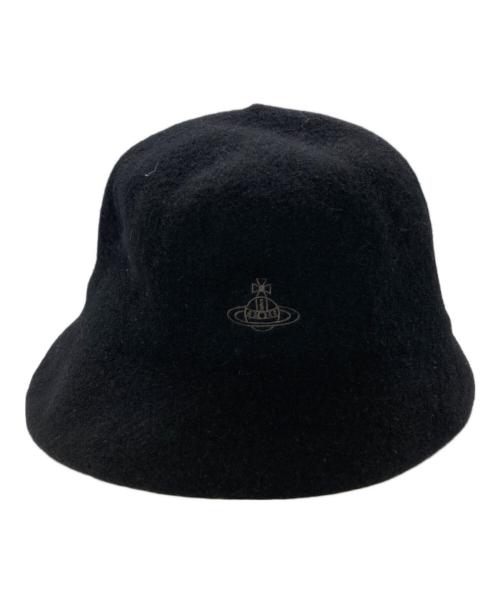 Vivienne Westwood（ヴィヴィアンウエストウッド）Vivienne Westwood (ヴィヴィアンウエストウッド) ウールハット ブラック サイズ:S~Mの古着・服飾アイテム