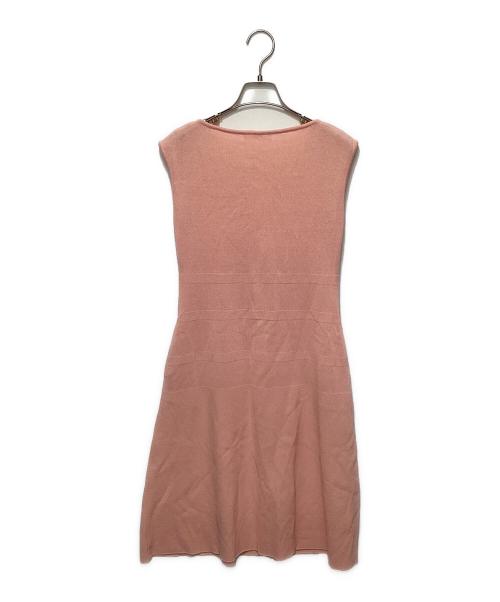 Rene（ルネ）Rene (ルネ) ノースリーブニットワンピース ピンク サイズ:34の古着・服飾アイテム