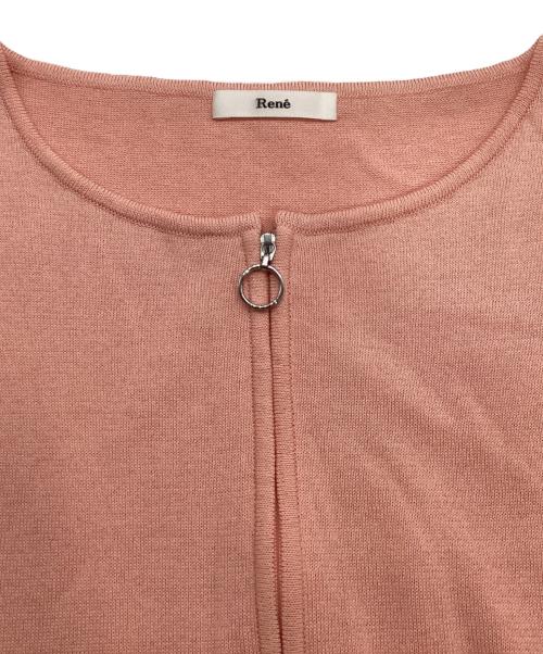 Rene（ルネ）Rene (ルネ) ノースリーブニットワンピース ピンク サイズ:34の古着・服飾アイテム