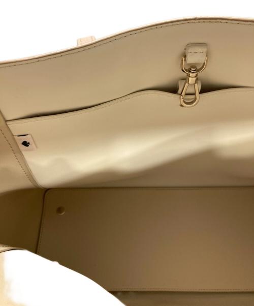 Kate Spade（ケイトスペード）Kate Spade (ケイトスペード) ラージトートバッグ ベージュの古着・服飾アイテム