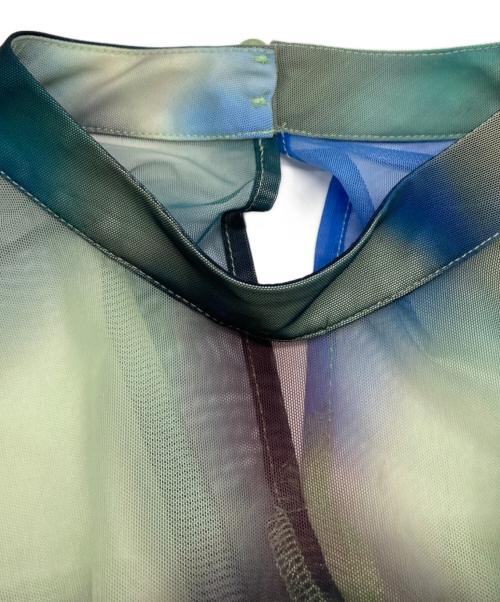 MURUA（ムルーア）MURUA (ムルーア) シェイドフラワーレイヤードワンピース グリーン サイズ:Fの古着・服飾アイテム