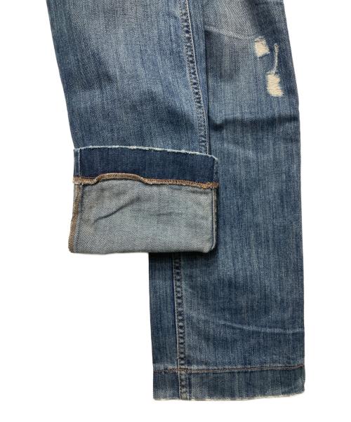 DOLCE & GABBANA（ドルチェ＆ガッバーナ）DOLCE & GABBANA (ドルチェ＆ガッバーナ) ダメージ加工デニムパンツ インディゴ サイズ:44の古着・服飾アイテム