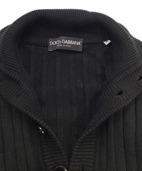 DOLCE & GABBANA（ドルチェ＆ガッバーナ）DOLCE & GABBANA (ドルチェ＆ガッバーナ) ニットカーディガン ブラック サイズ:46の古着・服飾アイテム