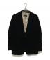 BURBERRY BLACK LABEL（バーバリーブラックレーベル）の古着「ベロアテーラードジャケット」｜ブラック