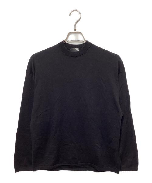 ATON（エイトン）ATON (エイトン) クルーネックニット ブラック サイズ:2の古着・服飾アイテム