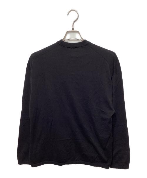 ATON（エイトン）ATON (エイトン) クルーネックニット ブラック サイズ:2の古着・服飾アイテム