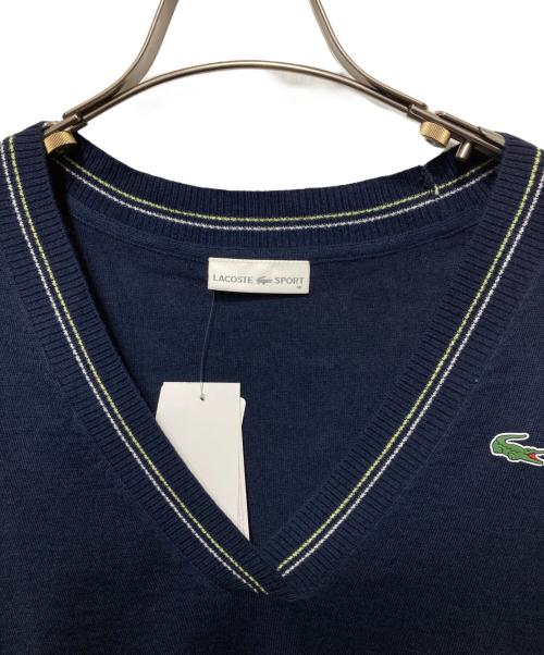 LACOSTE SPORT（ラコステスポーツ）LACOSTE SPORT (ラコステスポーツ) Vネックニット ネイビー サイズ:40の古着・服飾アイテム