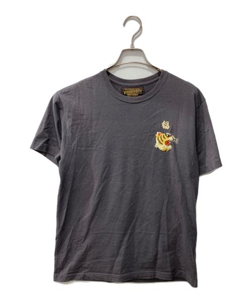 NEIGHBORHOOD（ネイバーフッド）NEIGHBORHOOD (ネイバーフッド) 刺繍Ｔシャツ グレー サイズ:Lの古着・服飾アイテム