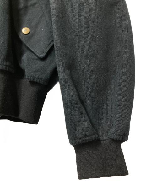 PINK HOUSE（ピンクハウス）PINK HOUSE (ピンクハウス) テディワッペンブルゾン ブラック サイズ:記載なし/採寸参照の古着・服飾アイテム