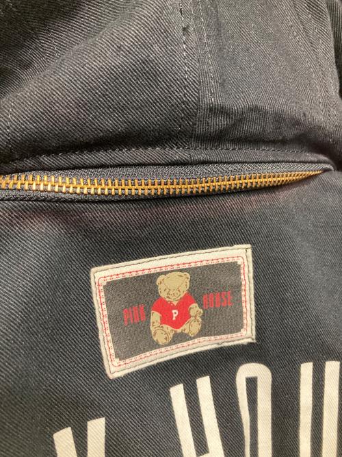 PINK HOUSE（ピンクハウス）PINK HOUSE (ピンクハウス) テディワッペンブルゾン ブラック サイズ:記載なし/採寸参照の古着・服飾アイテム