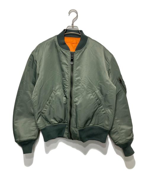 ALPHA（アルファ）ALPHA (アルファ) MA-1フライトジャケット カーキ サイズ:XLの古着・服飾アイテム