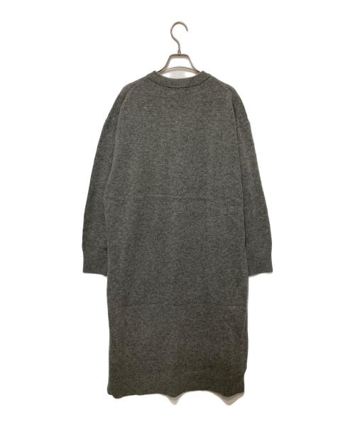 KAGURE（カグレ）kagure (カグレ) Vネックウールニットワンピース グレー サイズ:Freeの古着・服飾アイテム