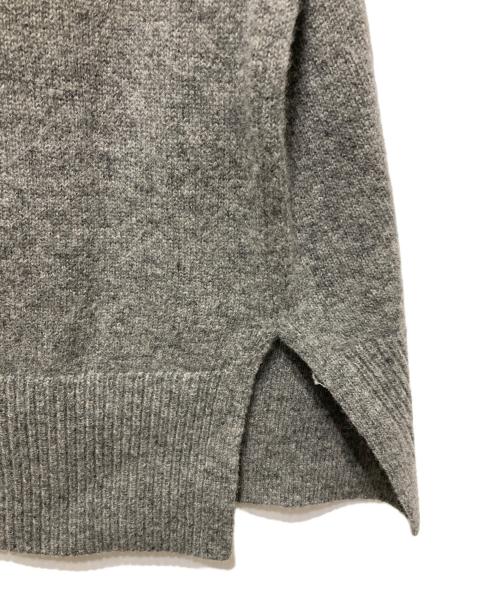 KAGURE（カグレ）kagure (カグレ) Vネックウールニットワンピース グレー サイズ:Freeの古着・服飾アイテム