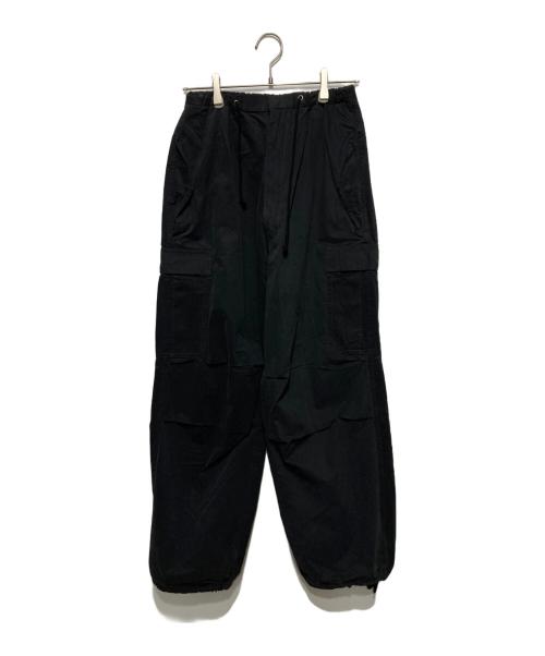EKAL（エカル）EKAL (エカル) パラシュートイージーパンツ ブラック サイズ:ONEの古着・服飾アイテム