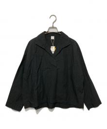 KAGURE（カグレ）の古着「スキッパーシャツ」｜ブラック