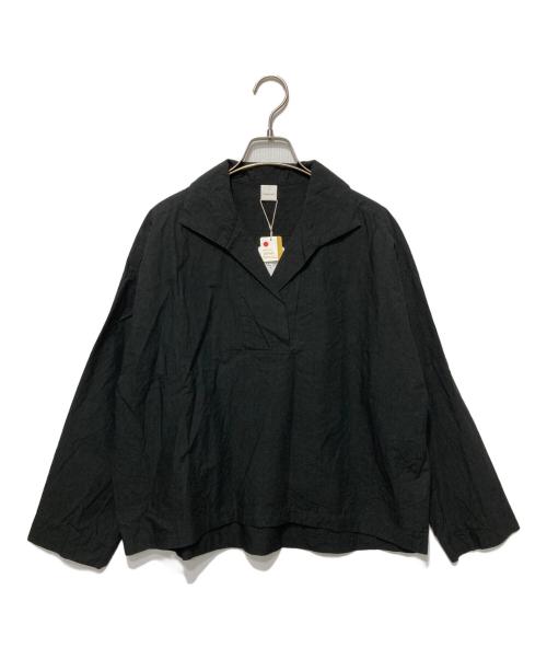 KAGURE（カグレ）KAGURE (カグレ) スキッパーシャツ ブラック サイズ:Freeの古着・服飾アイテム