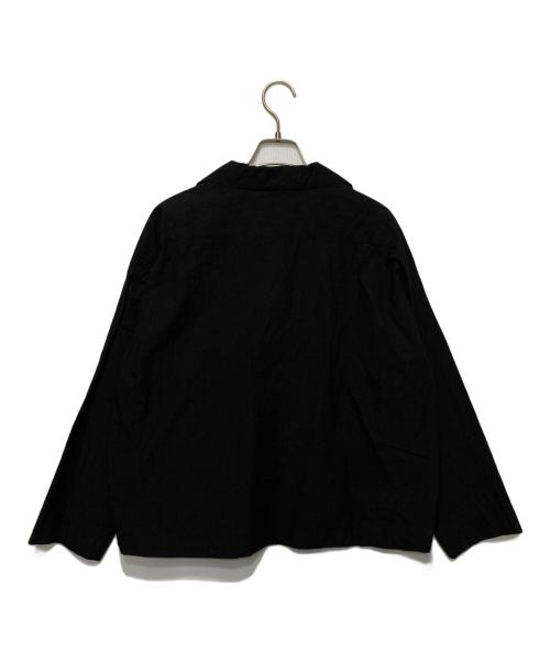 KAGURE（カグレ）KAGURE (カグレ) スキッパーシャツ ブラック サイズ:Freeの古着・服飾アイテム