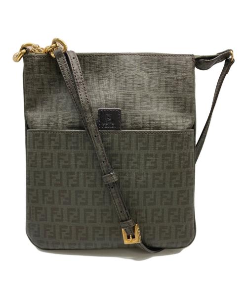 FENDI（フェンディ）FENDI (フェンディ) ズッキーノショルダーバッグ カーキの古着・服飾アイテム
