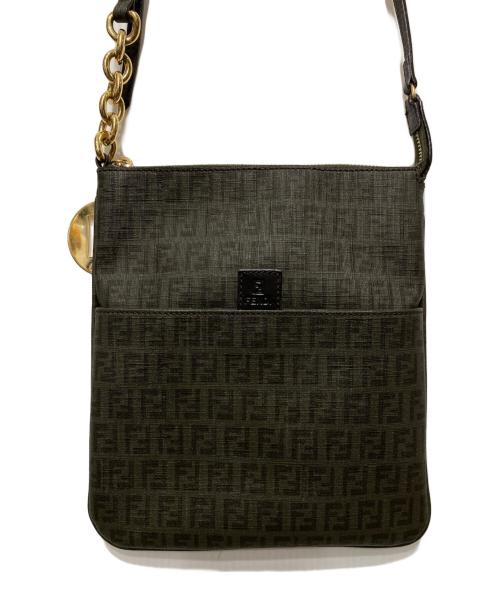 FENDI（フェンディ）FENDI (フェンディ) ズッキーノショルダーバッグ カーキの古着・服飾アイテム