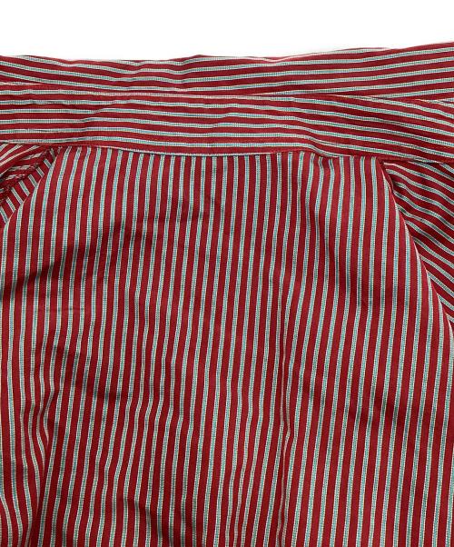 Vivienne Westwood RED LABEL（ヴィヴィアンウエストウッドレッドレーベル）Vivienne Westwood RED LABEL (ヴィヴィアンウエストウッドレッドレーベル) ストライプ変形シャツ レッド サイズ:1の古着・服飾アイテム