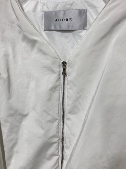ADORE（アドーア）ADORE (アドーア) ライトパディングジャケット ホワイト サイズ:38の古着・服飾アイテム