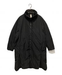 nagonstans（ナゴンスタンス）の古着「メモリータフタスリットダウンコート」｜ブラック
