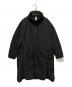 nagonstans（ナゴンスタンス）の古着「メモリータフタスリットダウンコート」｜ブラック