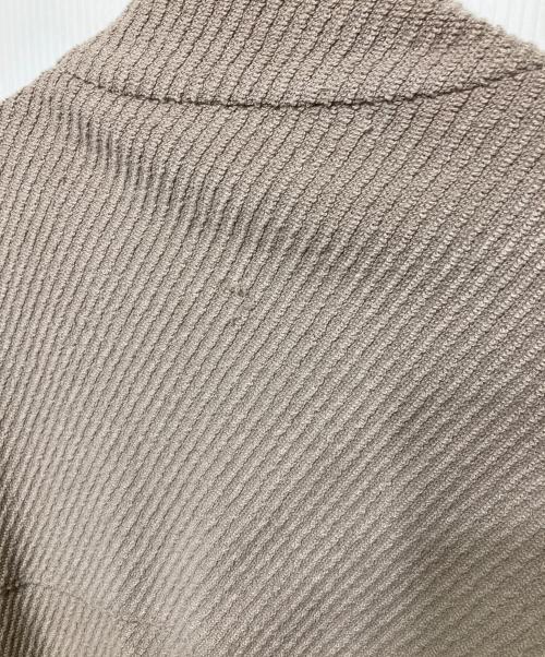 Gabardine K.T（ギャバシンケーティー）Gabardine K.T (ギャバシンケーティー) ツイードジャージー ブルゾン ブラウン サイズ:9の古着・服飾アイテム