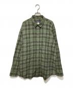 Patagoniaパタゴニア）の古着「Organic Pima Cotton L/S Plaid Shirt」｜グリーン