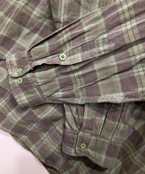 Patagonia（パタゴニア）Patagonia (パタゴニア) Organic Pima Cotton L/S Plaid Shirt グリーン サイズ:XLの古着・服飾アイテム