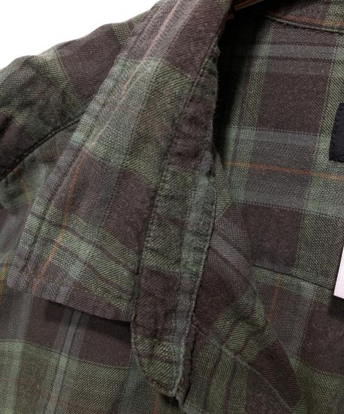 Patagonia（パタゴニア）Patagonia (パタゴニア) Organic Pima Cotton L/S Plaid Shirt グリーン サイズ:XLの古着・服飾アイテム