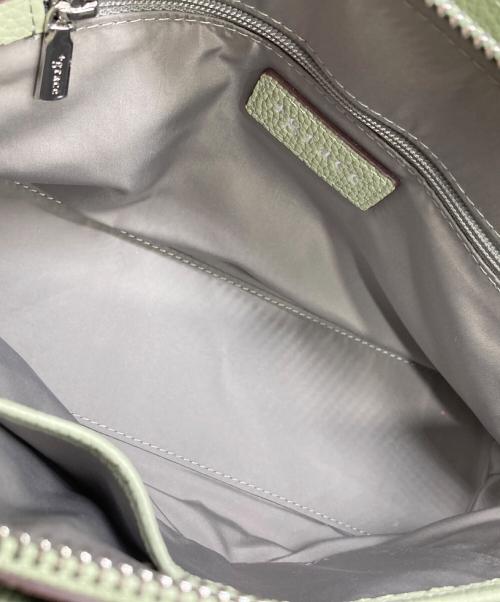 +grace（プラスグレース）+grace (プラスグレース) Nシュリンクツイストメタルショルダーバッグ グリーンの古着・服飾アイテム