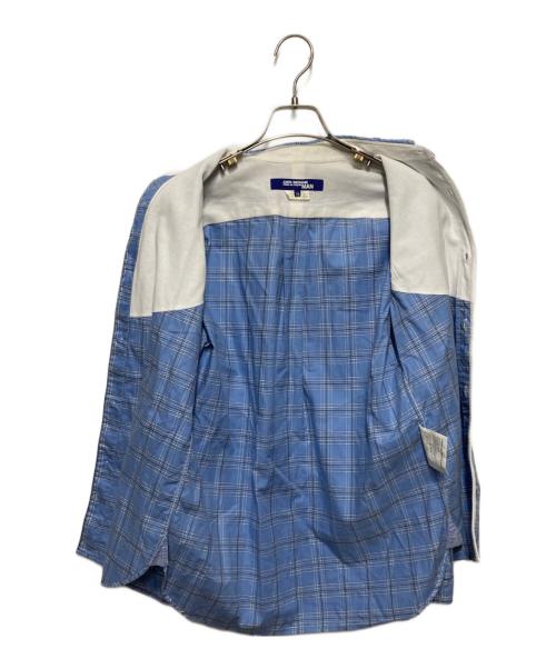 COMME des GARCONS JUNYA WATANABE MAN（コム デ ギャルソン ジュンヤ ワタナベ マン）COMME des GARCONS JUNYA WATANABE MAN (コムデギャルソンジュンヤワタナベマン) チェックシャツ スカイブルー サイズ:XSの古着・服飾アイテム