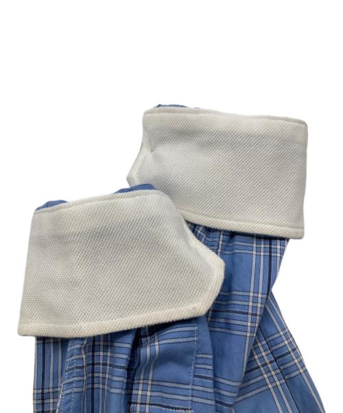COMME des GARCONS JUNYA WATANABE MAN（コム デ ギャルソン ジュンヤ ワタナベ マン）COMME des GARCONS JUNYA WATANABE MAN (コムデギャルソンジュンヤワタナベマン) チェックシャツ スカイブルー サイズ:XSの古着・服飾アイテム