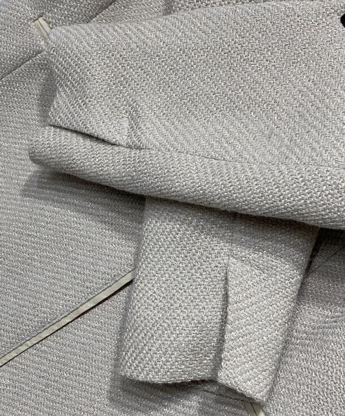 URBAN RESEARCH DOORS（アーバンリサーチドアーズ）URBAN RESEARCH DOORS (アーバンリサーチドアーズ) ツイードVネックロングジャケット ベージュ サイズ:Ｍの古着・服飾アイテム