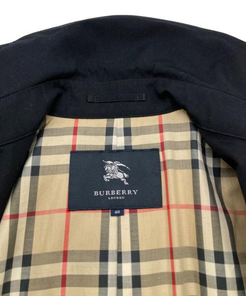 BURBERRY LONDON（バーバリーロンドン）BURBERRY LONDON (バーバリーロンドン) 裏地ノバチェックトレンチコート ブラック サイズ:40の古着・服飾アイテム
