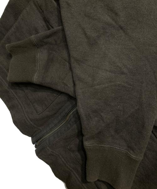 MHL（エムエイチエル）MHL (エムエイチエル) ドライコットンリネン ループバック カーディガン カーキ サイズ:Ｍの古着・服飾アイテム