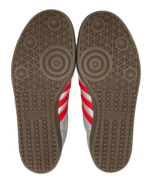 adidas（アディダス）adidas (アディダス) ローカットスニーカー シルバー×レッド サイズ:27.5cmの古着・服飾アイテム