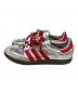 adidas (アディダス) ローカットスニーカー シルバー×レッド サイズ:27.5cm：7000円