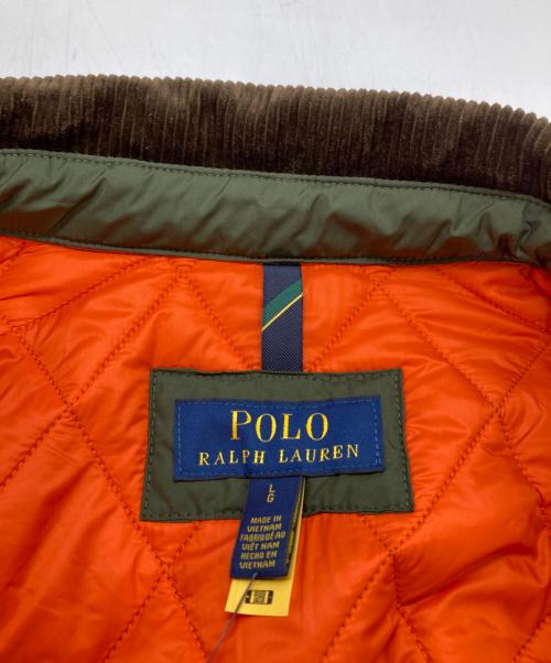 POLO RALPH LAUREN（ポロ・ラルフローレン）POLO RALPH LAUREN (ポロ・ラルフローレン) M CLASSICS 2/キルティングジャケット カーキ サイズ:Lの古着・服飾アイテム