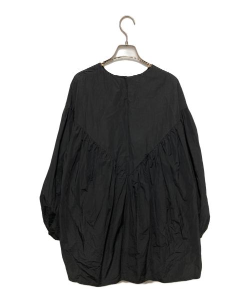 LE PHIL（ル フィル）LE PHIL (ル フィル) /タイプライターギャザーブラウス/パフスリーブブラウス ブラック サイズ:Fの古着・服飾アイテム